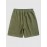 BOSTON Letter Embroidered Drawstring Corduroy Shorts